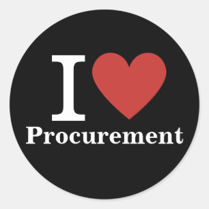 Adesivo I ❤️ Love Procurement (para Funcionários) PERSONAL