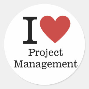 Adesivo I ❤️ Love Project Management STICKER