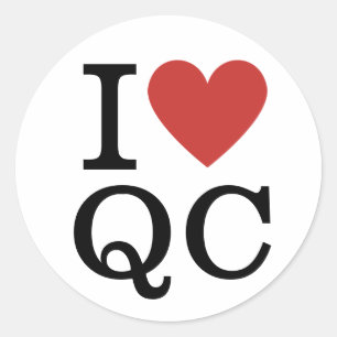 Adesivo I Love QC Quality Control Funcionarios PERSONALIZA