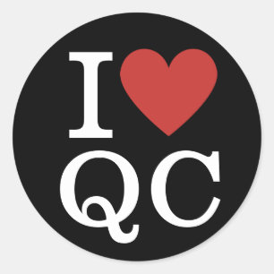 Adesivo I Love QC Quality Control Funcionarios PERSONALIZA