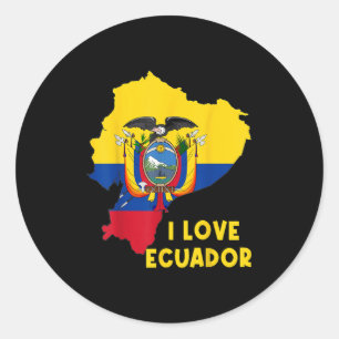 Adesivo I Love Quito Hello Equador Map Flag Orud Ecuadori