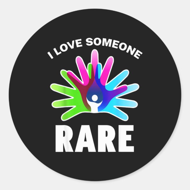 Adesivo I Love Rare Disease Awareness Shirt - Rare Disease (Frente)