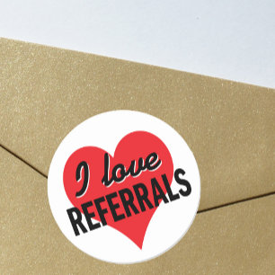 Adesivo I Love Referencia mensagem de negócios
