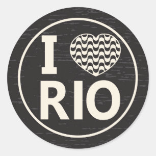 Adesivo I love Rio de Janeiro