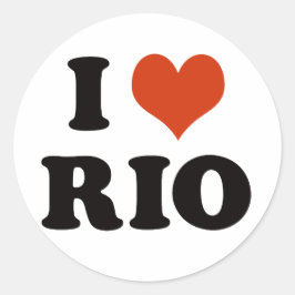 Adesivo I love rio de janeiro