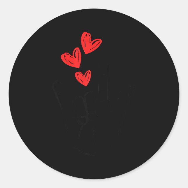Adesivo I-love You Hand Sign Heart Women Girls Valentines  (Frente)