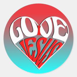 Adesivo I love you Jesus pixel art