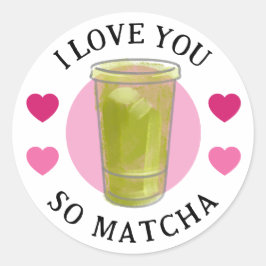 Adesivo I love you so Matcha stickers