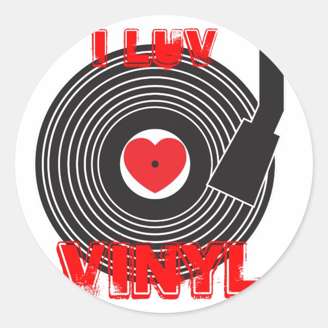 Adesivo I Luv Vinyl (Frente)