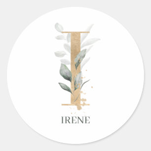 Adesivo I Monograma Floral Personalizado
