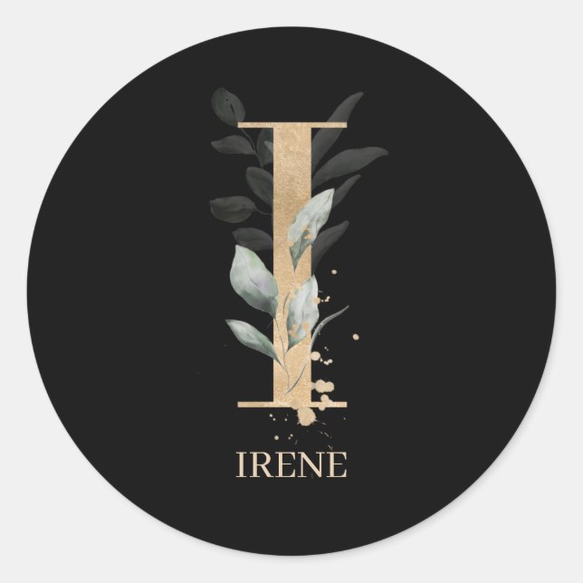 Adesivo I Monograma Floral Personalizado (Frente)