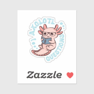 Adesivo I Perguntas sobre Axolotl