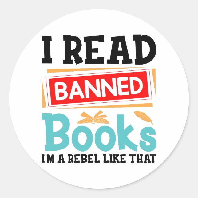 Adesivo I Read Banned Books Librarian Reader (Frente)