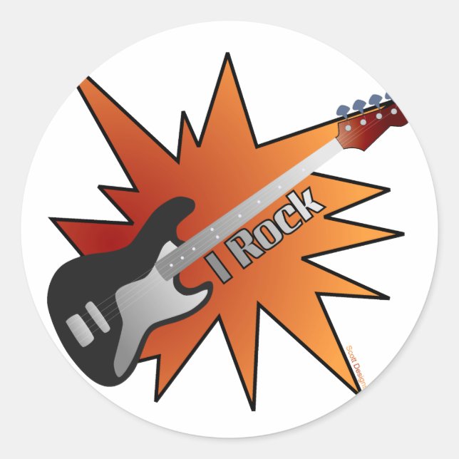 Adesivo I Rock Stickers (Frente)