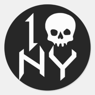 Adesivo I Skull NY Sticker