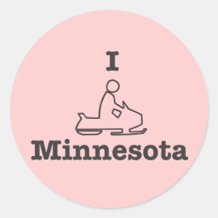 Adesivo I Snowmobile Minnesota