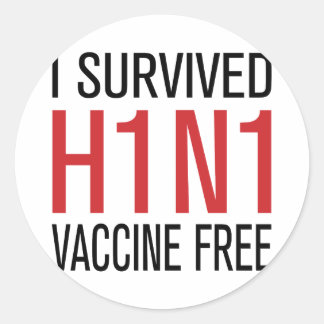 Adesivo I Sobreviveu à vacina H1N1 Gratuita