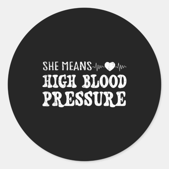 Adesivo I Still Give Him Butterflies, She Means High Blood (Frente)