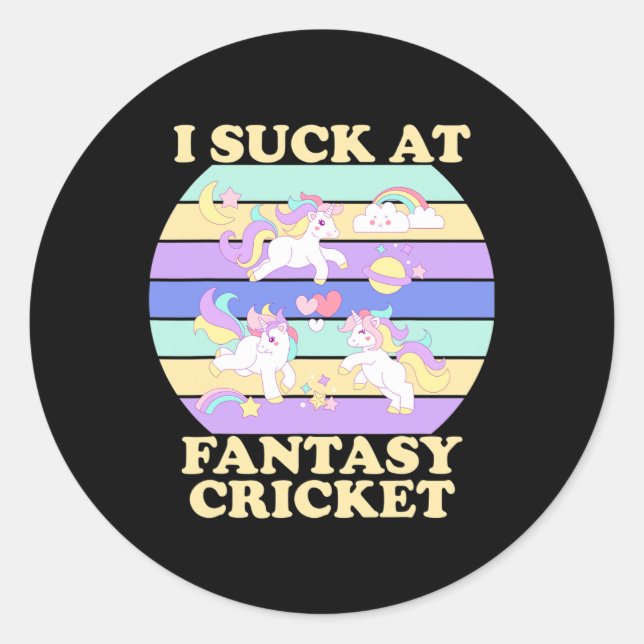 Adesivo I Suck At Fantasy Cricket Funny Ff League Loser  (Frente)