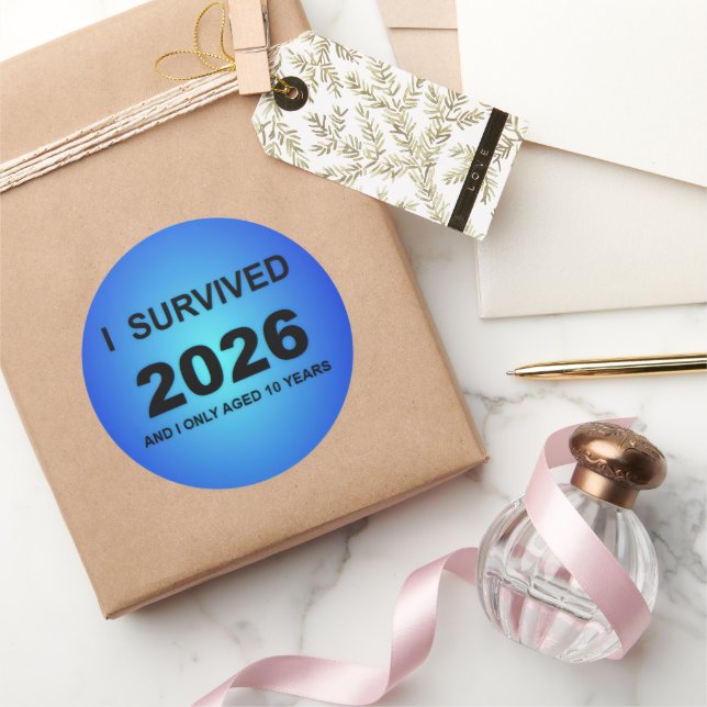 Adesivo I Survived 2026 (Presentear)