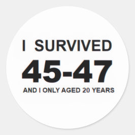 Adesivo I Survived 45-47