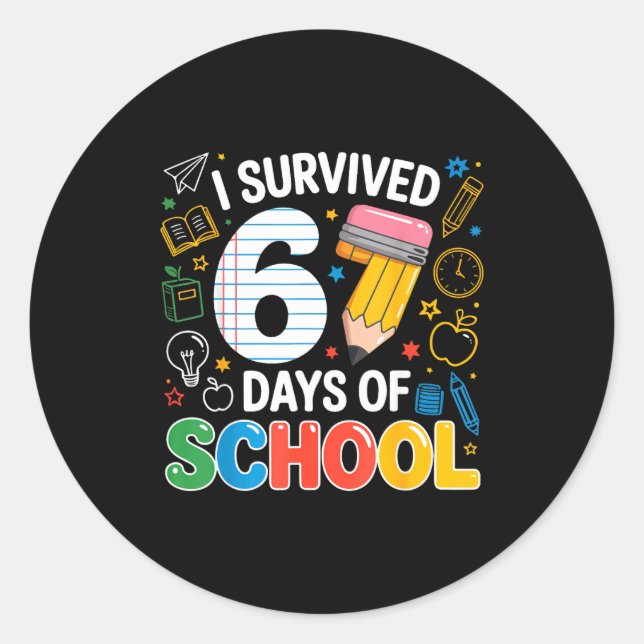 Adesivo I Survived 67 Days Of School Funny Meme Teacher St (Frente)