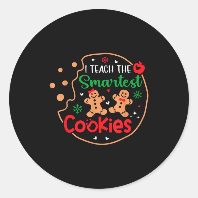 Adesivo I Teach The Smartest Cookies Funny Christmas Xmas  (Frente)