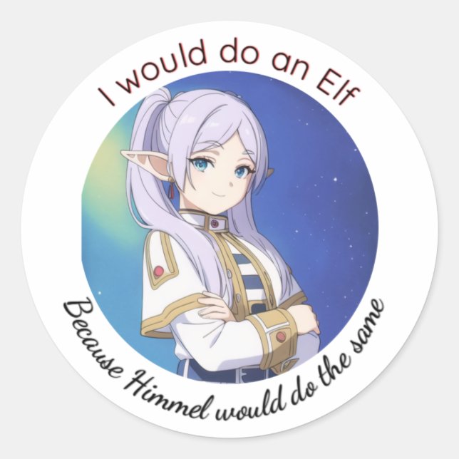 Adesivo I would do an Elf (Frente)