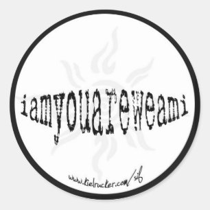 Adesivo iamyouareweami (redondo)