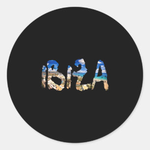 Adesivo Ibiza espanha praia palmeira