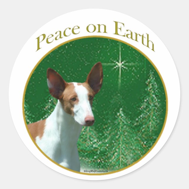 Adesivo Ibizan Hound Peace (Frente)