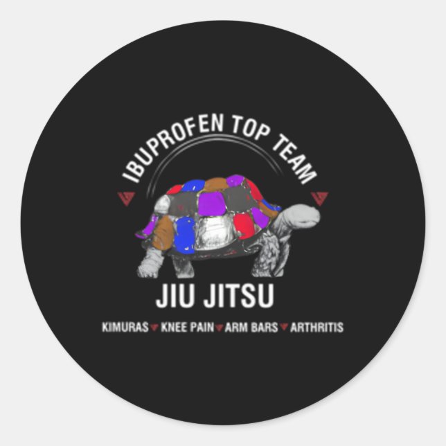 Adesivo Ibuprofen Top Team Jiu Jitsu (Frente)