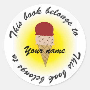 Adesivo ice cream, Booklabel