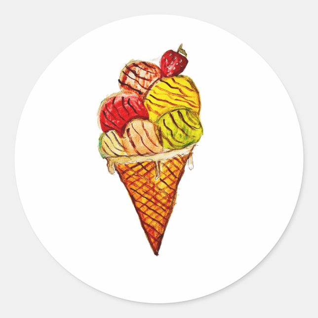 Adesivo ice cream stickers (Frente)