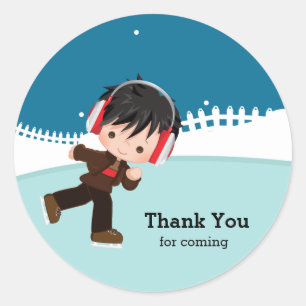 Adesivo Ice Skating Party