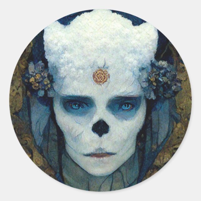 Adesivo Ice Witch Fantasy Sci-Fi Art (Frente)