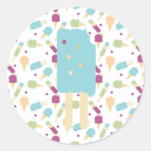 Adesivo Icecream Pop Blue Cream Sprinkles Reward