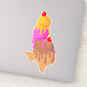 Adesivo Icecream Texas