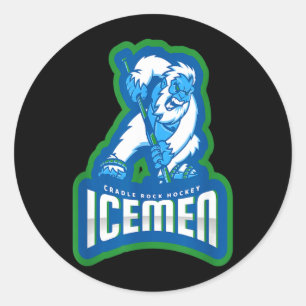Adesivo Icemen Cradle Rock Hockey Campeões da Liga de Hóqu