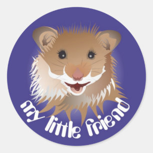 Adesivo Ich liebe meinen kleinen Hamster Aufkleber