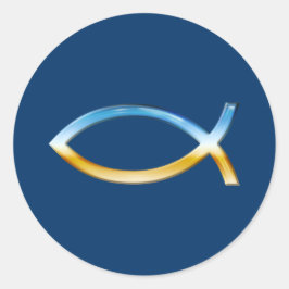 Adesivo Ichthus - céu & terra cristãos do símbolo dos
