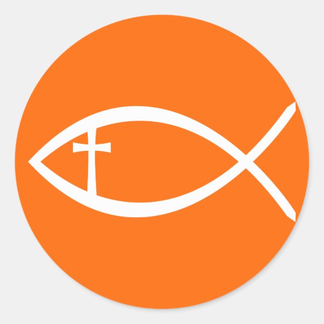 Adesivo Ichthus Christian Fish (Frente)