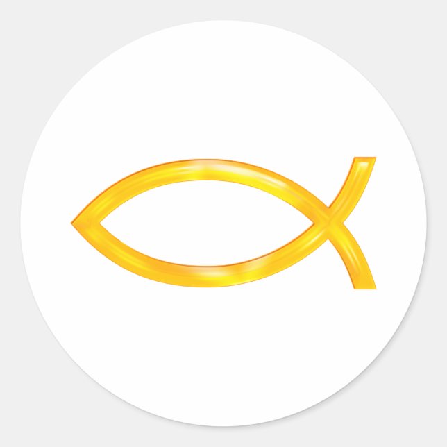 Adesivo Ichthus - Christian Fish Symbol (Frente)