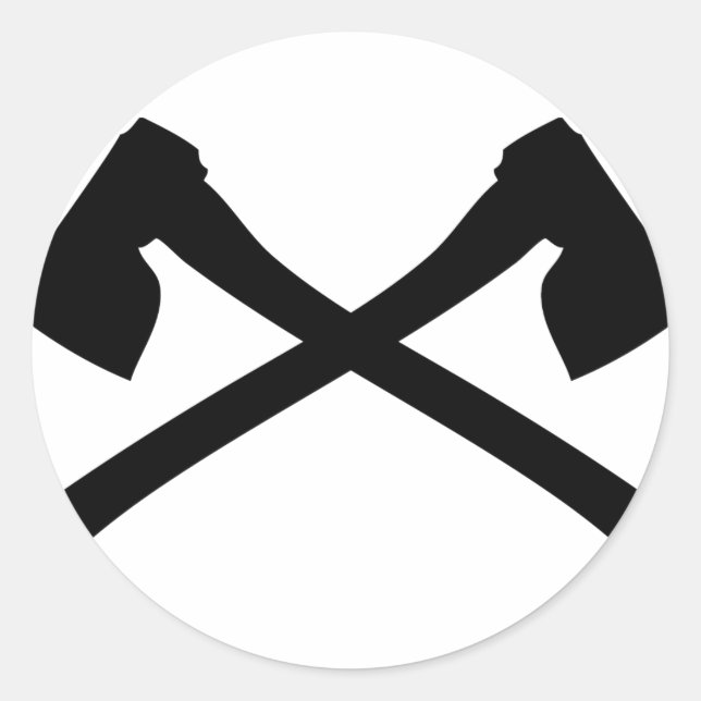 Adesivo ícone ax ax cruzado (Frente)