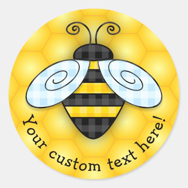 Adesivo Ícone Buzzing Bumblebee e Honeycomb (Frente)