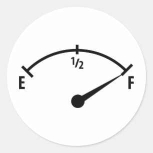 Adesivo ícone completo do indicador de combustível