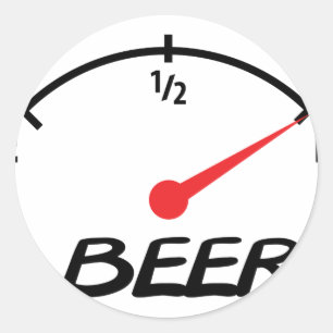 Adesivo ícone completo do nível da cerveja