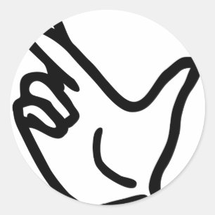 Adesivo ícone cruzado com dedo