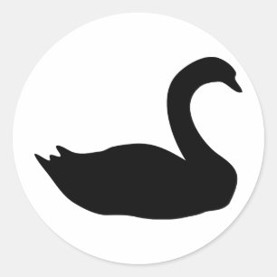 Adesivo ícone da cisne preta