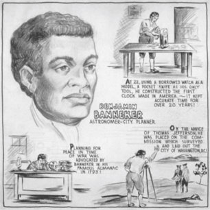 Adesivo Ícone da História Negra: Benjamin Banneker, Cienti